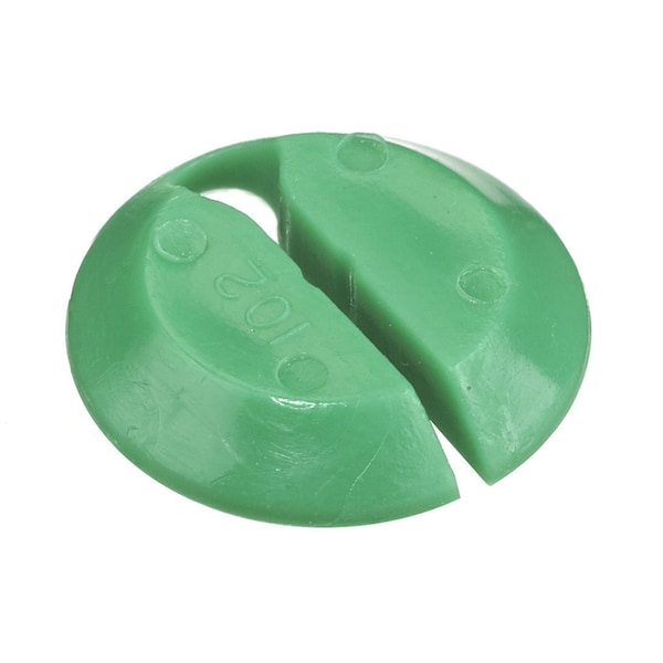 Kellems Wire Management, Cord Connector Accessories, Replacement Gotcha-Ring, .062-.125", Green., PK100